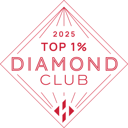 HomeSmart 2025 Top 1% Diamond Club